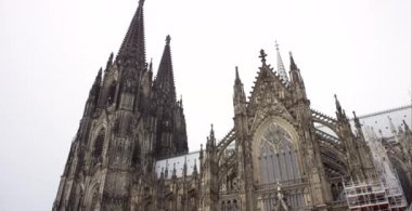 Köln Katedrali 4k Üzerinde Panning Down