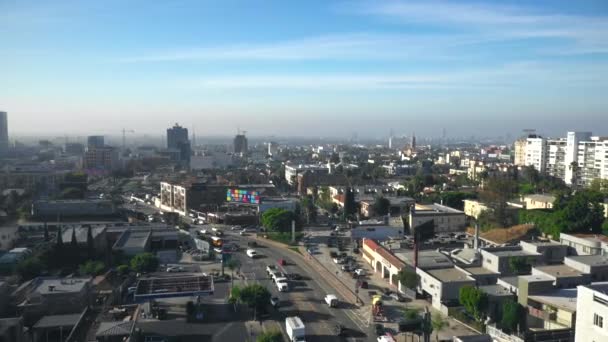 Vista aérea de Hollywood en LA — Vídeo de stock