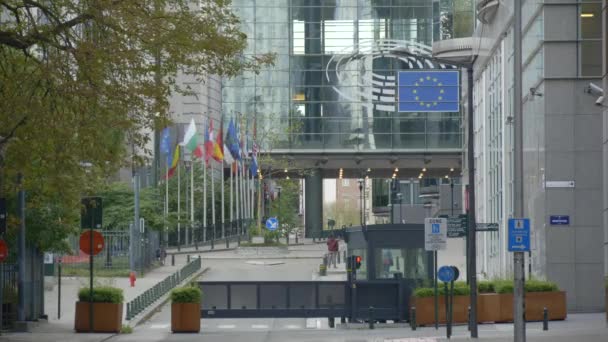 Controllo di sicurezza del Parlamento europeo — Video Stock