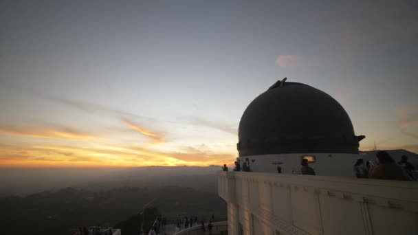 Griffith Observatory w: Dusk — Wideo stockowe