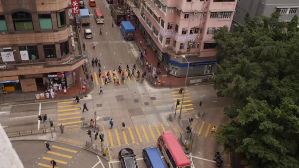 Encrucijada de Hong Kong — Vídeo de stock