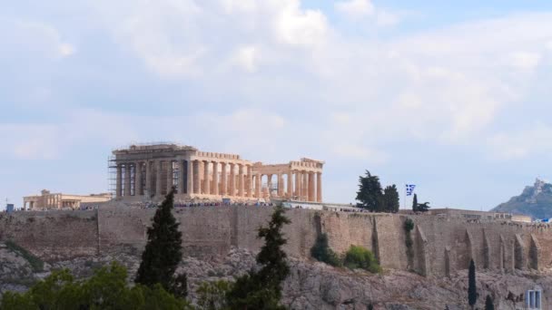 Μακρύς πυροβολισμός του Παρθενώνα — Αρχείο Βίντεο