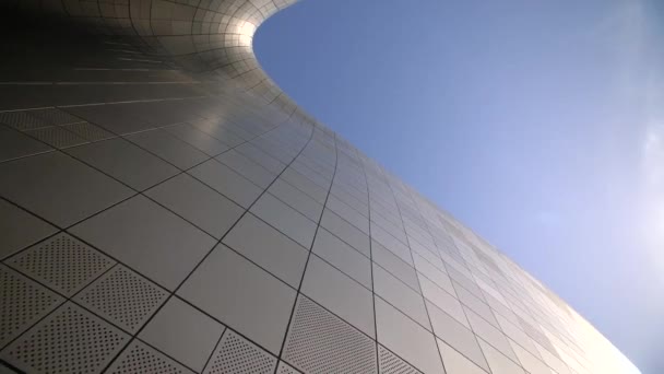 Looking Up In Dongdaemun Design Plaza — Stock Video