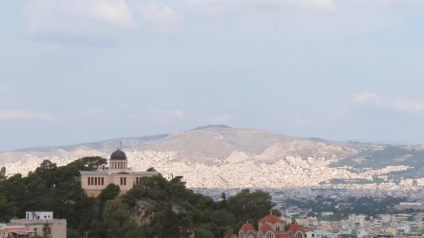 Nationella observatoriet i Aten — Stockvideo