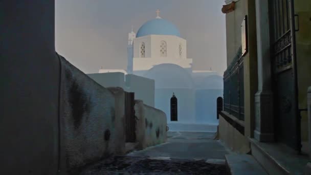 Time Lapse of Greek Village Street — Stock Video