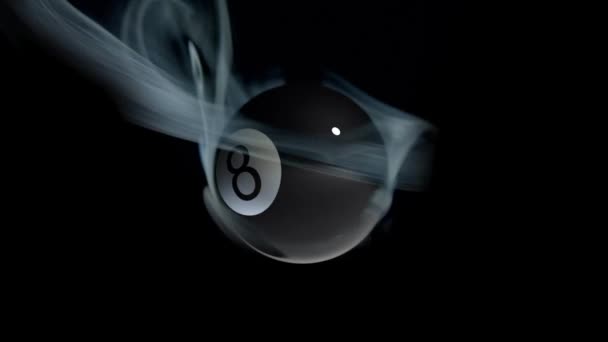 Burning 8 Ball animowane pętli — Wideo stockowe