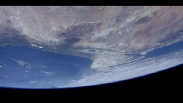 Mellanöstern från den internationella rymdstationen — Stockvideo