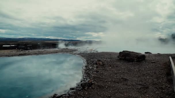 Termas em Islândia — Vídeo de Stock