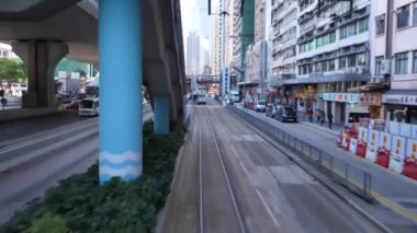 tramvay durağı Hong Kong