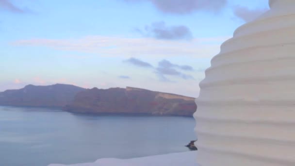 Santorini Yunanistan'dan görünümler — Stok video