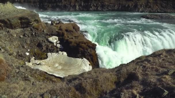 Waterfall in Iceland — Stock Video