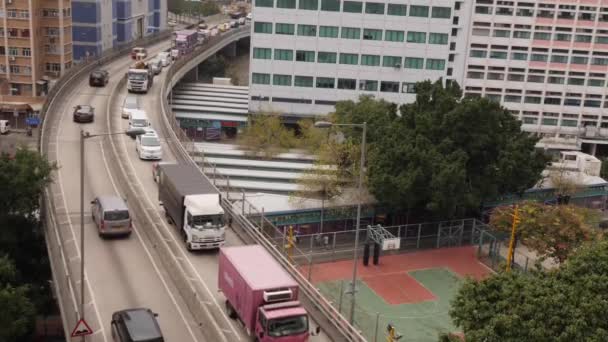 Langsamer Verkehr in Hongkong — Stockvideo