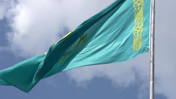 Flag of the Republic of Kazakhstan HD — Stock Video