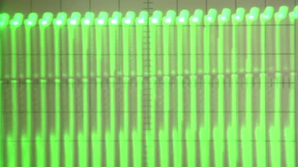 Osciloscope Çürüyen Sinyal Hd — Stok video