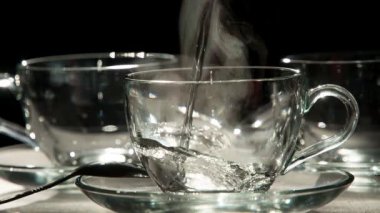 çay demleme için hazırlık