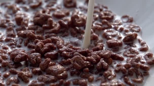 Mjölk och majs choklad bokstäver HD — Stockvideo