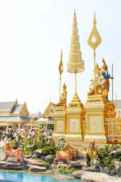 Bangkok Tailandia Noviembre 2017 Las Estructuras Suplementarias Alrededor Royal Crematorium —  Fotos de Stock