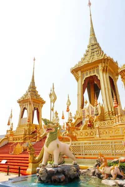 Bangkok Thailand November 2017 Vackra Royal Gold Krematoriet För Kung — Stockfoto