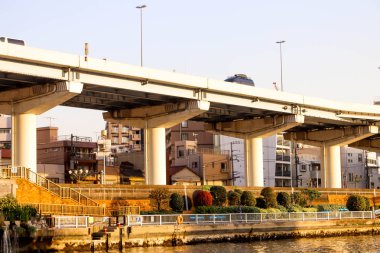 Görünüm sumida nehir bakış açısı tokyo seyahat için