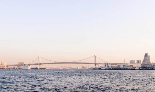 Close Ainbow Bridge Sumida River Viewpoint Tokyo Giappone — Foto Stock