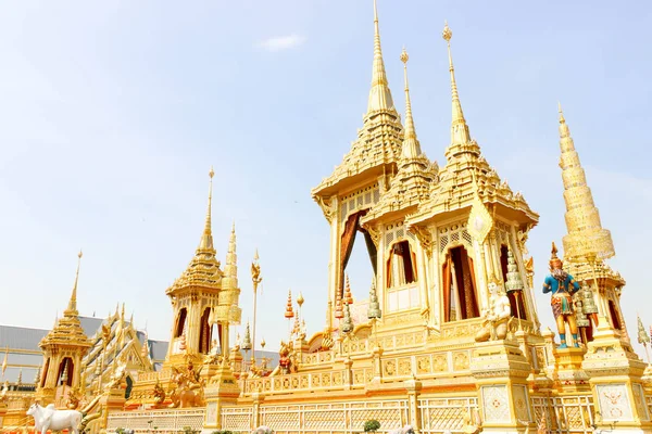 Bangkok Thailand November 2017 Guld Kungliga Krematoriet För Kung Bhumibol — Stockfoto