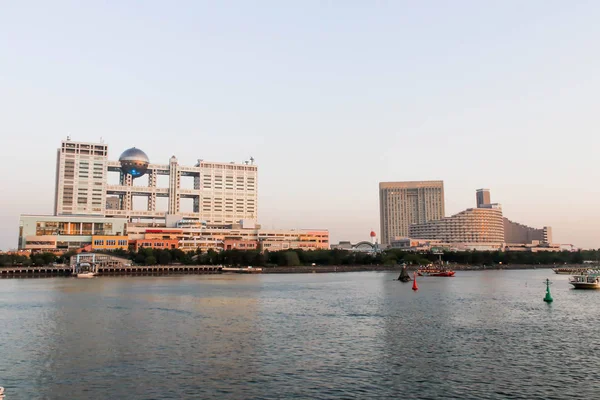 Japonya-21 Nisan 2018 uakin Nehri 'nde Aqua şehir peyzaj