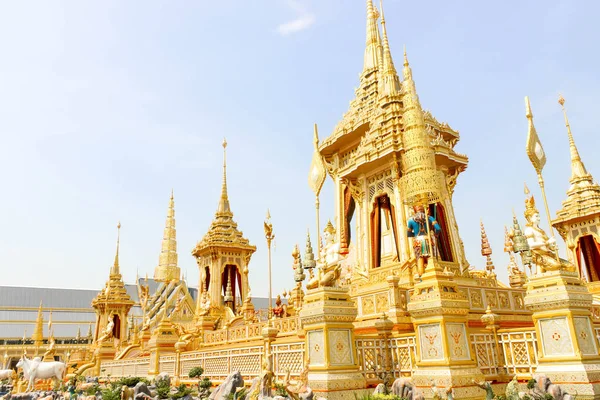 Bangkok Thailand November 2017 Golden Royal Crematorium För Kung Bhumibol — Stockfoto