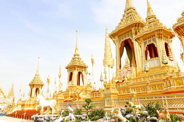 Bangkok Thailand November 2017 Landskap Med Vackra Guld Visa Royal — Stockfoto