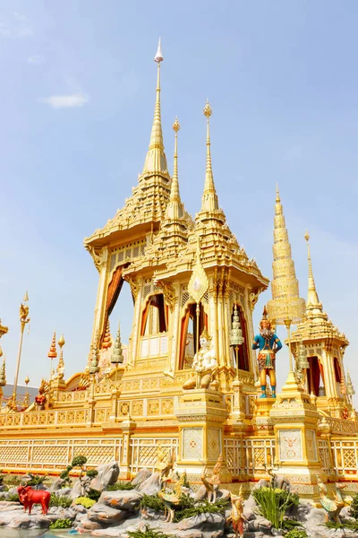 Bangkok Tailandia Noviembre 2017 Oro Del Crematorio Real Para Rey —  Fotos de Stock