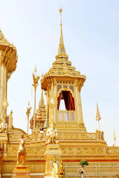 Бангкок Таїланд Листопада 2017 Королівський Золото Групи Крематорій Король Пуміпон — стокове фото