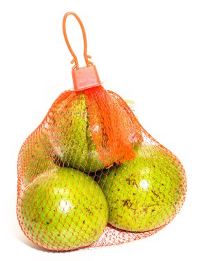 Net ambalaj yeşil tay avokado Closeup