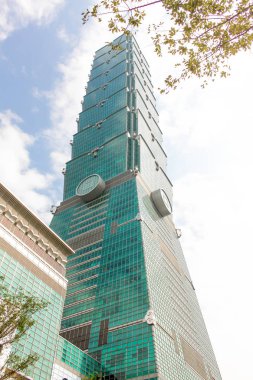 En yüksek binası Taipei 101 Tayvan manzara