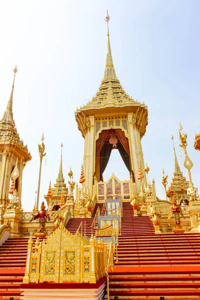 Bangkok Tajlandia Listopada 2017 Royal Gold Krematorium Dla Król Bhumibol — Zdjęcie stockowe