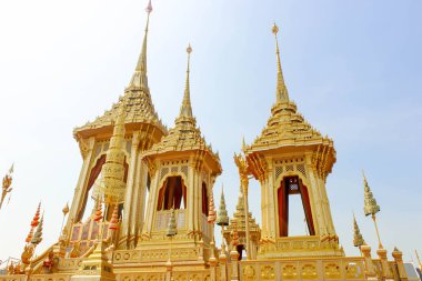 Bangkok, Tayland - 04 Kasım 2017; Bazı güzel 04 Kasım 2017, Tayland'da Royal krematoryum etrafında ek yapılar