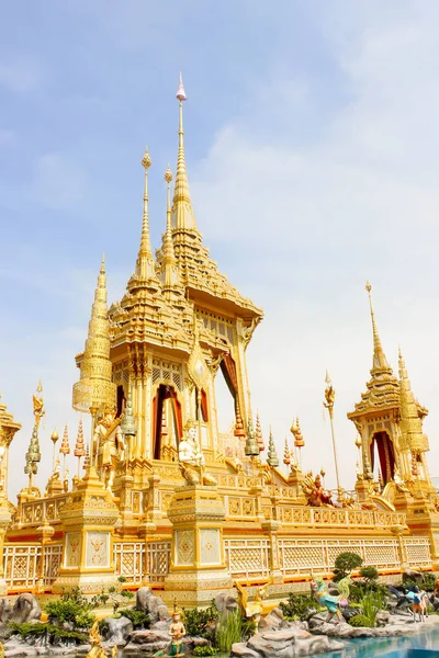 Бангкок Таїланд Листопада 2017 Золото Красиві Деякі Додаткові Структури Навколо — стокове фото