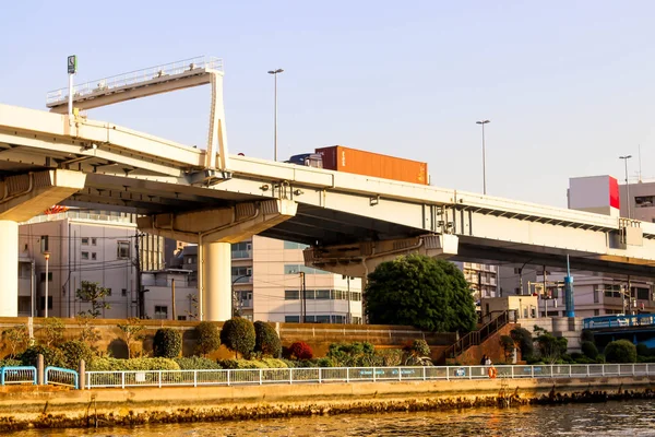 Перегляд Sumida Річка Зору Подорожі Токіо — стокове фото