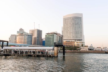 Tokyo'daki sumida nehir bakış açısı limanında görünümünü