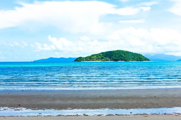 Landscape Blue Sea Island Blue Sky White Sand Thailand — Stock Photo, Image