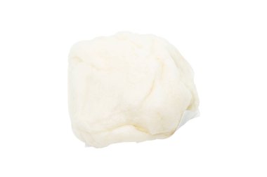 Beyaz arka planda beyaz buharda şeyler topuz yakın