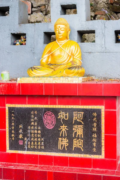 Closeup of godness statue in Tin Hau Temple, Repulse Bay, Hong K — 스톡 사진