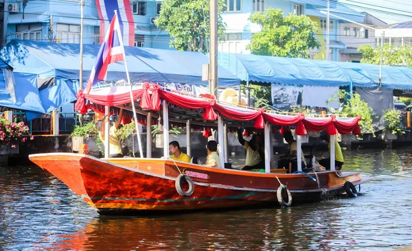 Samutsakorn Thailand Juli Little Boat Parade Candle Juli 2019 Naar — Stockfoto