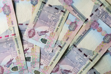 BAE 'nin Kapanışı 500 dirhem para, kağıt para