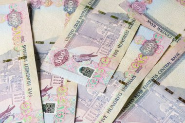 BAE 'nin Kapanışı 500 dirhem para, kağıt para