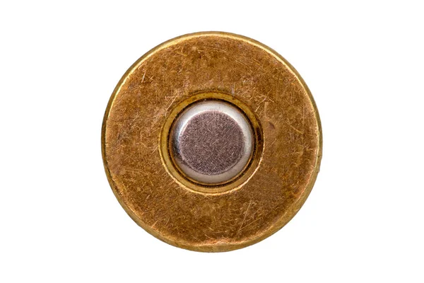 Bottom Bullet Cartridge White Background — Stock Photo, Image