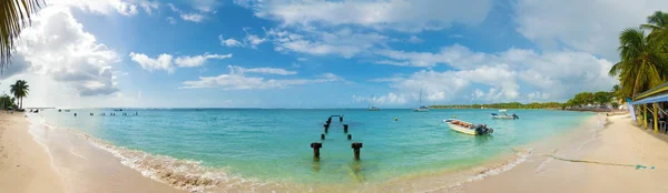 Saint Anne Beach Guadeloupe Francia West Indiában Panoráma — Stock Fotó