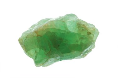 Raw Prasiolite (also known as green quartz, green amethyst or vermarine) is a green variety of quartz, a silicate mineral chemically silicon dioxide. clipart