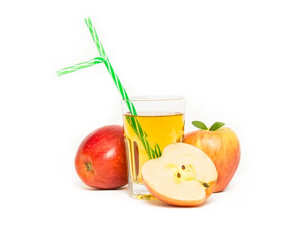 Frisch Gepresster Apfelsaft — Stockfoto