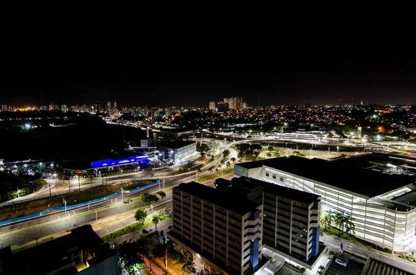 Longa Exposição Cidade Salvador Bahia Brasil Noite — Fotografia de Stock