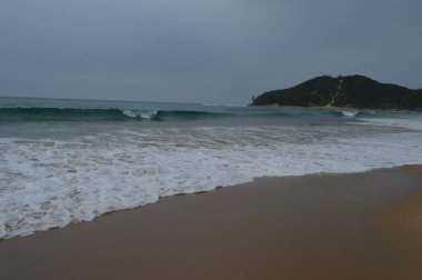 Mozambik Ponta yapmak Ouro beach Güney Afrika sınır yakınında