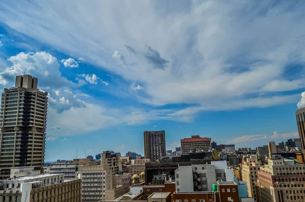 Johannesburg city skyline and hisgh rise towers and buildings